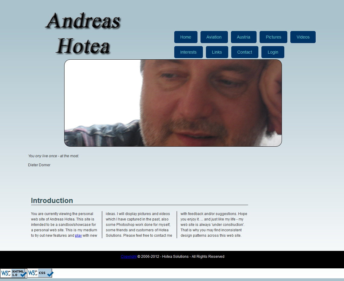 Screenshot AndreasHotea.com
